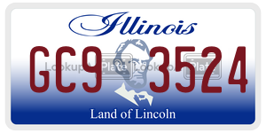 GC93524  license plate in IL