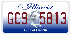 GC95813  license plate in IL