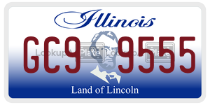 GC99555  license plate in IL