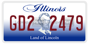 GD22479  license plate in IL