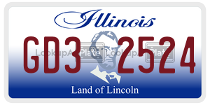 GD32524  license plate in IL