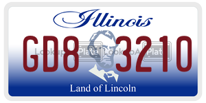 GD83210  license plate in IL