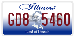 GD85460 license plate in Illinois