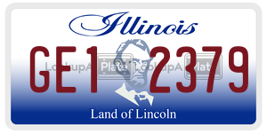 GE12379  license plate in IL