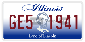 GE51941  license plate in IL