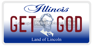 GETGOD  license plate in IL