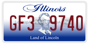 GF39740  license plate in IL