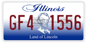 GF41556  license plate in IL