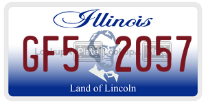 GF52057  license plate in IL