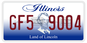 GF59004  license plate in IL