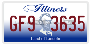GF93635  license plate in IL