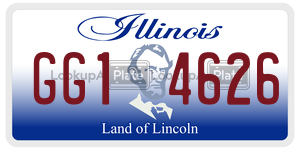 GG14626  license plate in IL