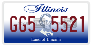 GG55521  license plate in IL