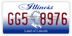 GG58976  license plate in IL
