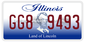 GG89493  license plate in IL