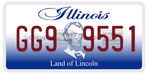 GG99551  license plate in IL