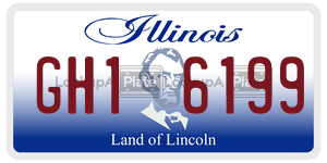 GH16199  license plate in IL