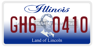 GH60410  license plate in IL