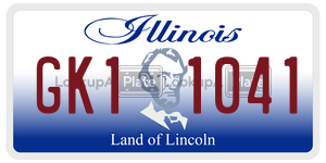 GK11041  license plate in IL