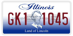 GK11045  license plate in IL