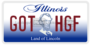 GOTHGF  license plate in IL