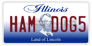 HAMDOG5 license plate in Illinois