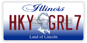 HKYGRL7 license plate in Illinois