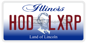 HODLXRP  license plate in IL