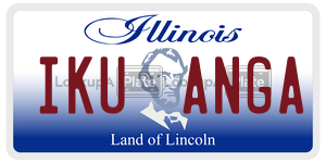IKUANGA license plate in Illinois