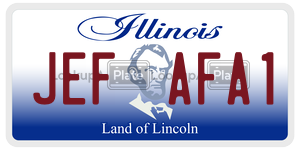 JEFAFA1 license plate in Illinois