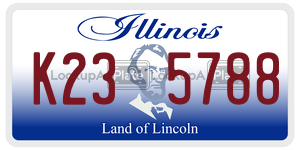 K235788 license plate in Illinois