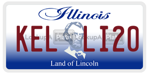 KELLI20 license plate in Illinois