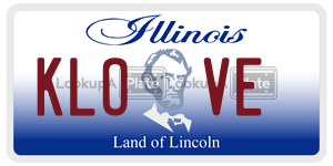 KLOVE license plate in Illinois