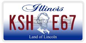 KSHE67  license plate in IL