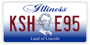 KSHE95  license plate in IL