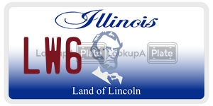 LW6 license plate in Illinois
