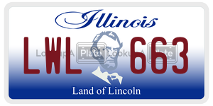 LWL663 license plate in Illinois