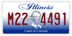 M224491  license plate in IL