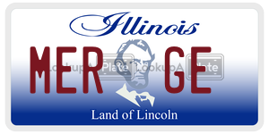 MERGE  license plate in IL