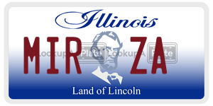 MIRZA license plate in Illinois