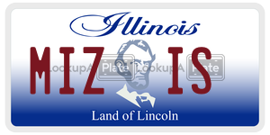 MIZIS  license plate in IL