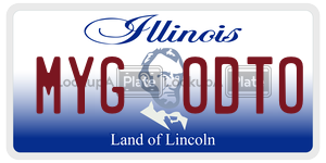 MYGODTO  license plate in IL