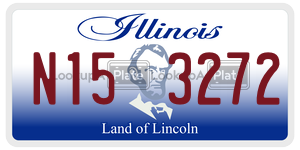 N153272  license plate in IL