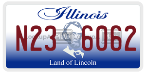 N236062 license plate in Illinois