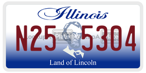 N255304  license plate in IL