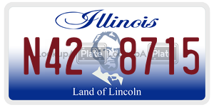 N428715  license plate in IL