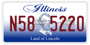 N585220 license plate in Illinois