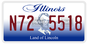N725518 license plate in Illinois