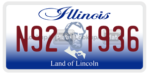 N921936 license plate in Illinois