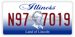N977019 license plate in Illinois